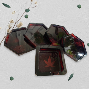 5pc Ashtray and Coaster Set